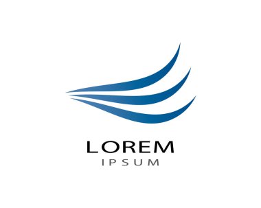 Su Dalgası logo vektör illüstrasyon tasarımı