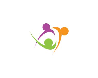 Evlat edinme ve toplumsal bakım logosu vektör resmetme tasarımı