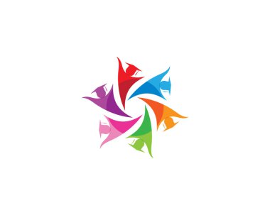 Evlat edinme ve toplumsal bakım logosu vektör resmetme tasarımı