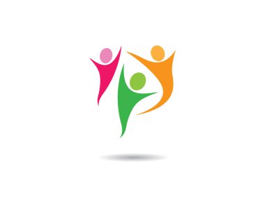 Evlat edinme ve toplumsal bakım logosu vektör resmetme tasarımı