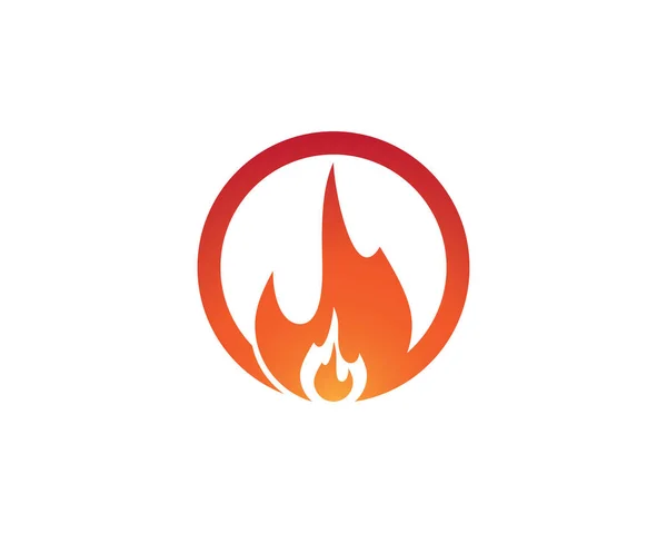 Дизайн Векторной Иконки Логотипа Fire Flame — стоковый вектор