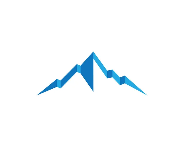 Mountain Logo Szablon Wektor Ikona Ilustracja Projekt — Wektor stockowy