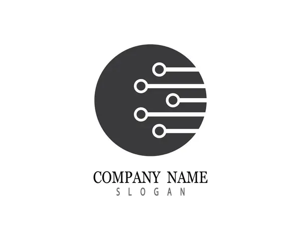 Technologie Logo Vorlage Vektor Symbol Illustration Design — Stockvektor