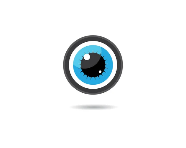 Шаблон Логотипу Очей Векторний Дизайн Ілюстрації — стоковий вектор