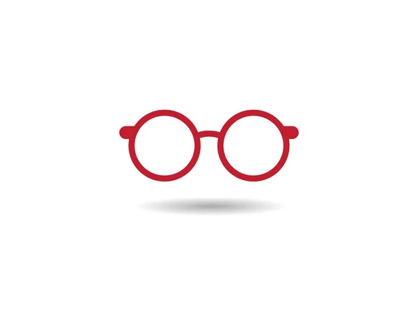 Brille Logo Vektor Icon Illustration Design — Stockvektor