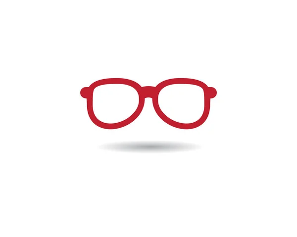 Brille Logo Vektor Icon Illustration Design — Stockvektor