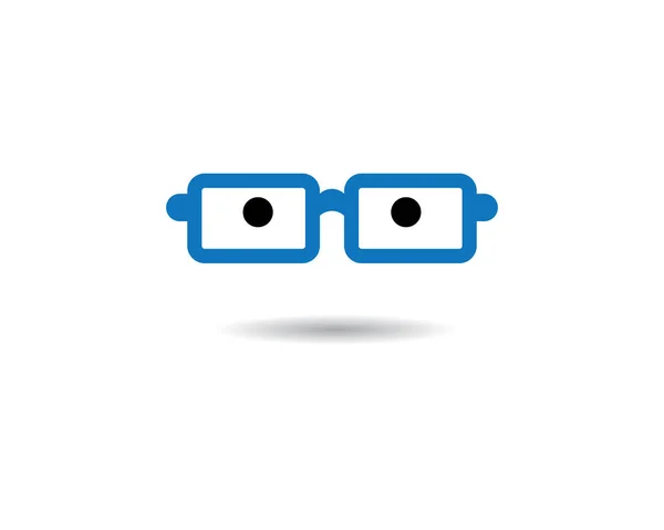 Brille Logo Vektor Icon Illustration Design — Stockvektor