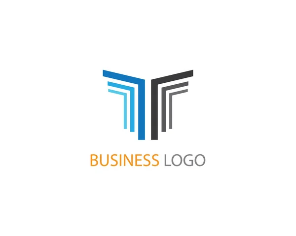 Business Finance Logo Modèle Vectoriel Icône Illustration — Image vectorielle