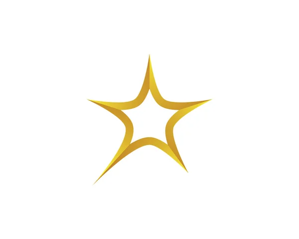 Desenho Ilustração Ícone Vetor Modelo Logotipo Estrela — Vetor de Stock