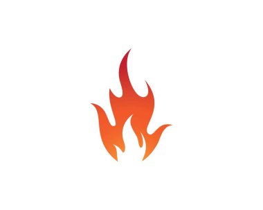 Ateş logosu şablon vektör resimleme tasarımı