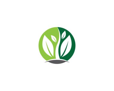 Ekoloji logosu şablon vektör resimlemesi