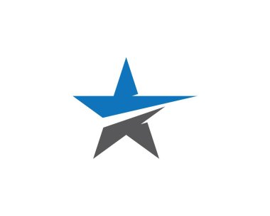 Yıldız Logosu Şablonu vektör illüstrasyon tasarımı