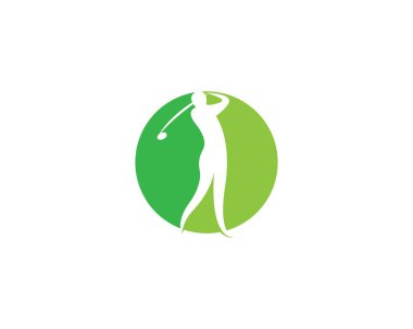 Golf Logo Şablonu vektör çizim simgesi tasarımı