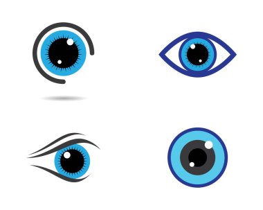Göz logosu vektör resimleme tasarımı
