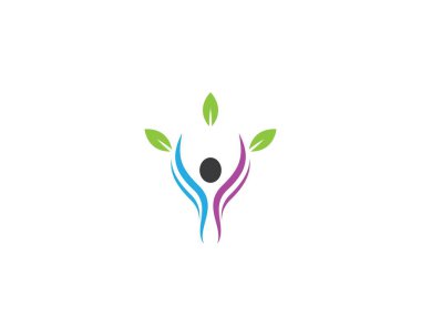 Wellness logo şablon vektör resimleme