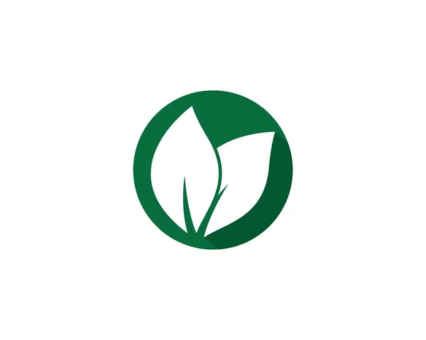 Logo Ekologiczne Szablon Wektor Ikona Ilustracja — Wektor stockowy