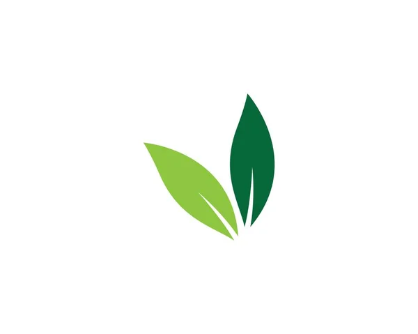 Ecologia Logo Modello Vettoriale Icona Illustrazione — Vettoriale Stock