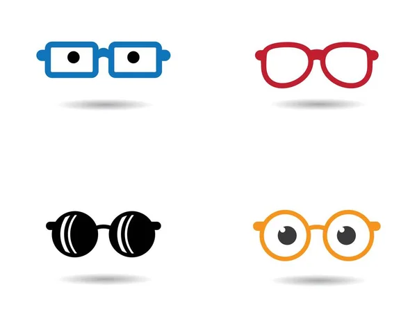 Okulary Wektor Symbol Ikona Ilustracja Projekt — Wektor stockowy