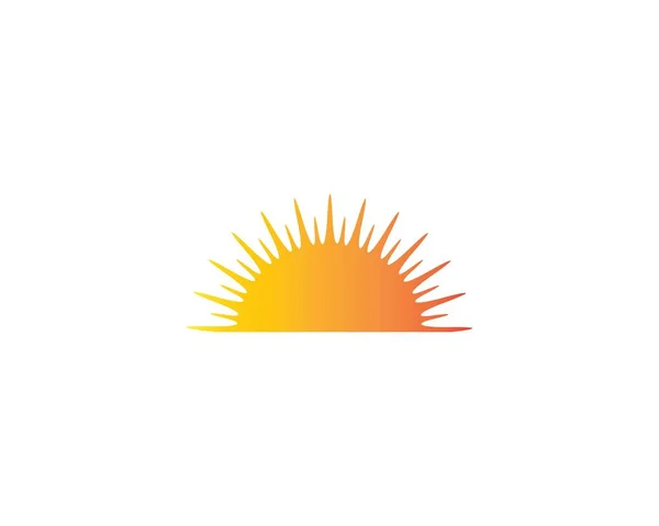 Sun Logo Template Vector Icon Illustration Design — Stock Vector