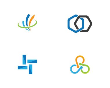 Soyut logo şablon vektör resimleme tasarımı