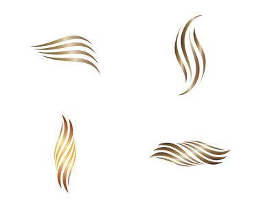 Kuaför logo şablonu vektör resimleme tasarımı