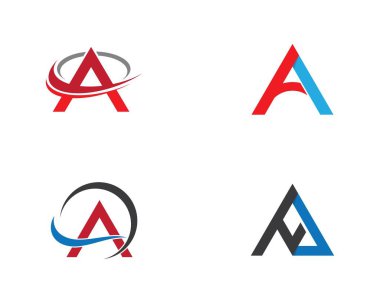 Bir harf logo vektör illüstrasyon tasarımı