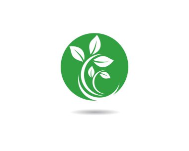 Yaprak sembolü vektör illüstrasyonu