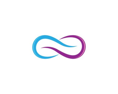 Sonsuz logo şablonu vektör resimleme tasarımı