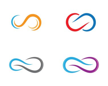Sonsuz logo şablonu vektör resimleme tasarımı