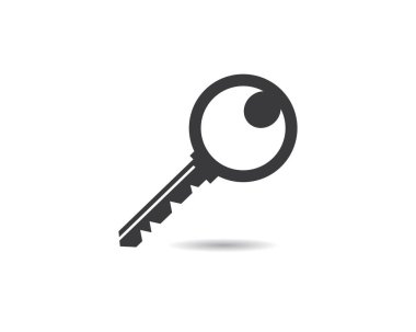 Anahtar logo şablonu vektör resimleme tasarımı