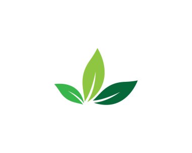 Ağaç yaprağı sembolü vektör illüstrasyonu