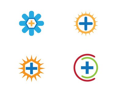 Tıbbi Logo şablon vektör illüstrasyon tasarımı