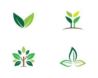 Yaprak sembolü vektör illüstrasyonu