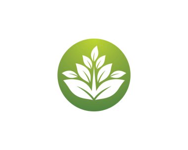 Ekoloji logosu şablon vektör resimlemesi