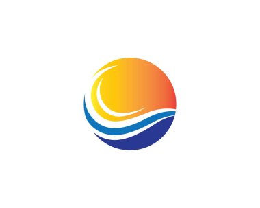 Yaz sembolü vektör illüstrasyonu