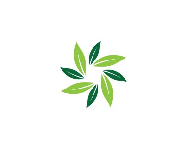 Yaprak sembolü vektör illüstrasyonu