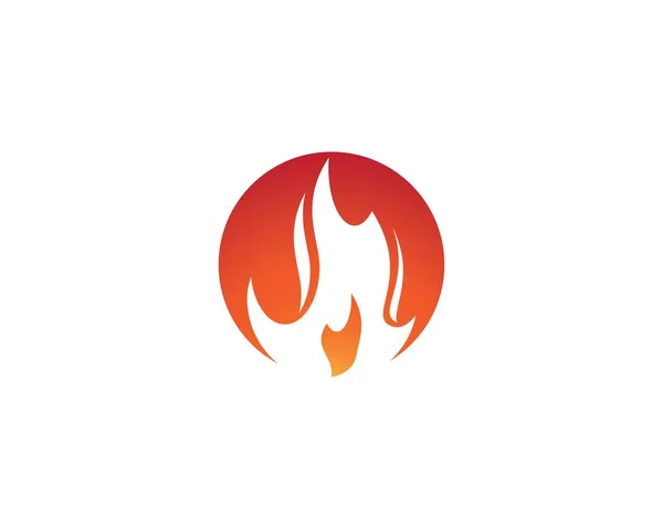 Дизайн Векторной Иконки Логотипа Fire Flame — стоковый вектор