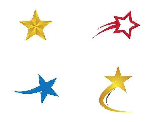 Desenho Ilustração Ícone Vetor Modelo Logotipo Estrela —  Vetores de Stock