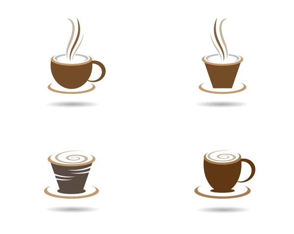 Copo Café Símbolo Ícone Vetor Ilustração Design —  Vetores de Stock