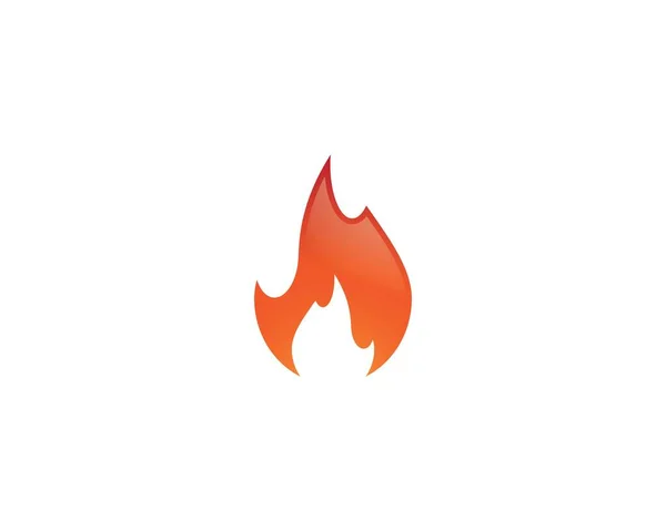 Fire Flame Logo Template Vector Icon Illustration Design — Stock Vector