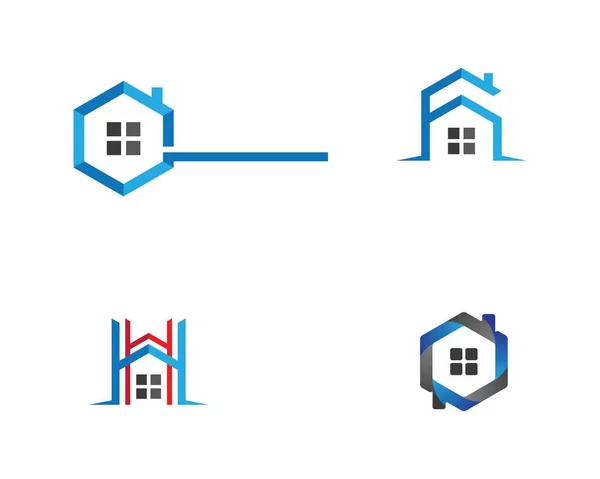 Property Logo Template Vector Pictogram Illustratie Ontwerp — Stockvector