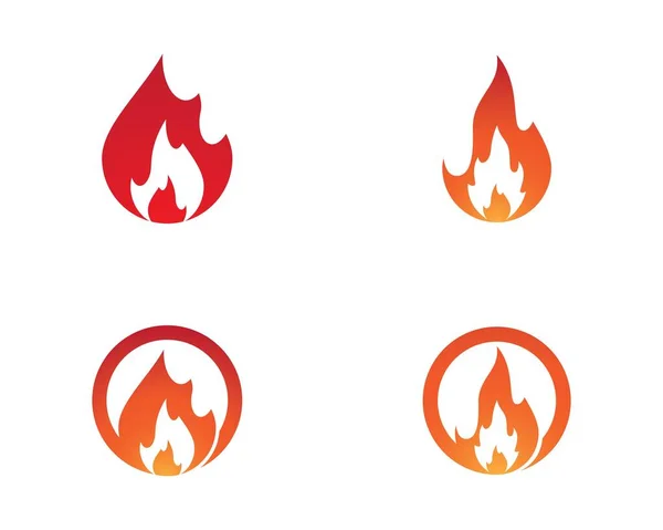 Fire Symbol Vector Icon Illustration — Stock Vector