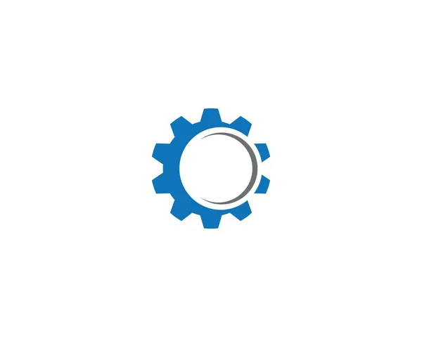 Gear Logo Şablonu vektör çizimi tasarımı