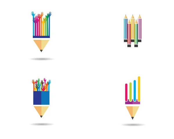 Pencil Symbol Vector Icon Illustration Design — Stock Vector