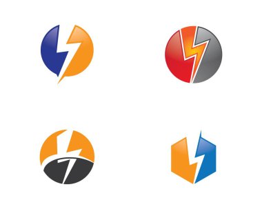 Thunderbolt vektör resimleme tasarımı