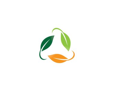 Yaprak sembolü vektör illüstrasyonu