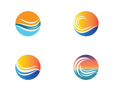 Yaz sembolü vektör illüstrasyonu