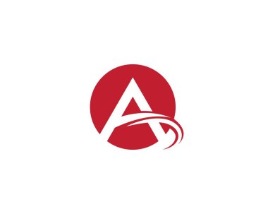 Bir harf logo vektör illüstrasyon tasarımı