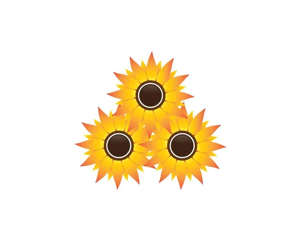 Sunflower Symbol Illustration Design — Stock Vector