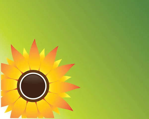 Sonnenblume Symbol Illustration Design — Stockvektor